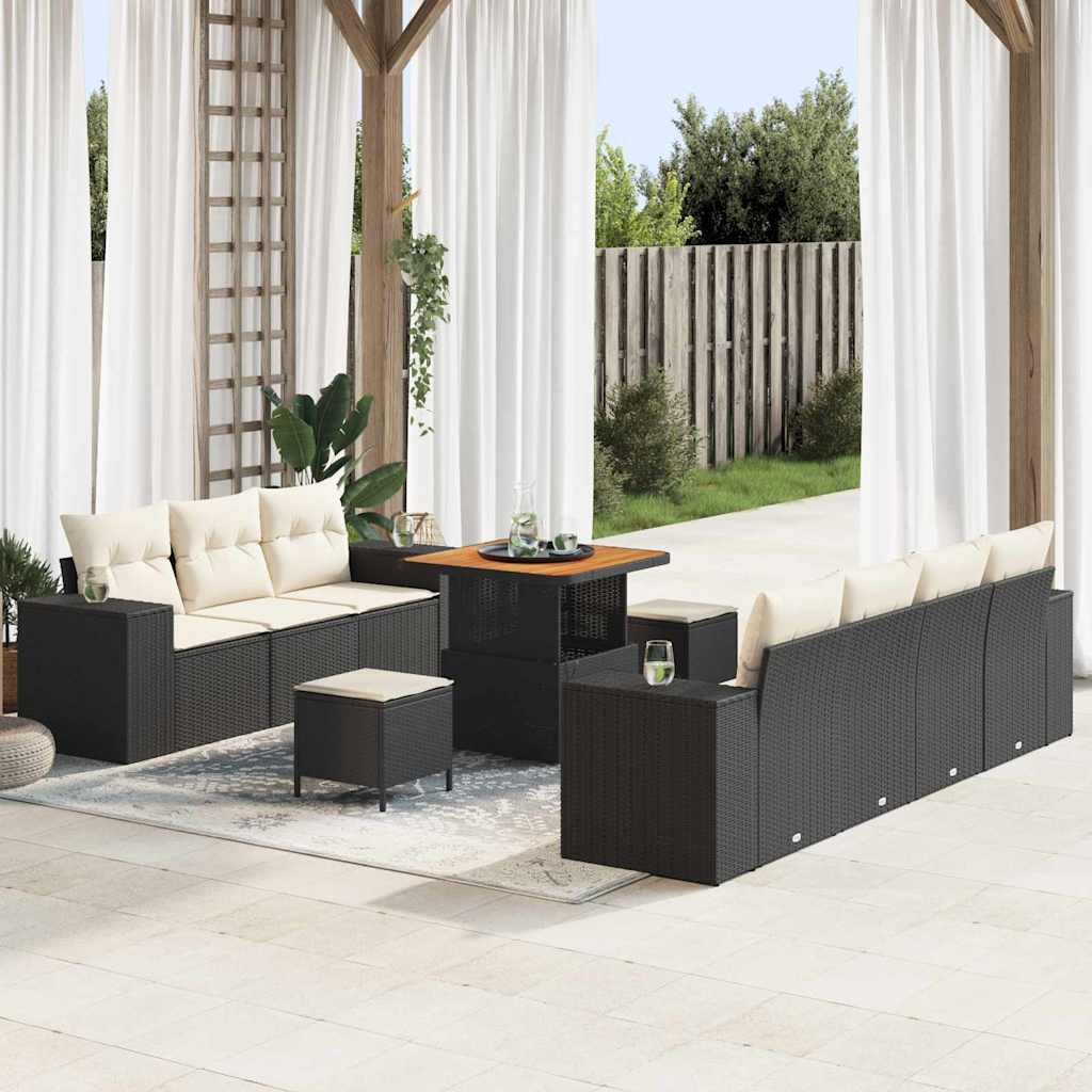 Tuin Sofa Set 10 Pcs Poly Rattan