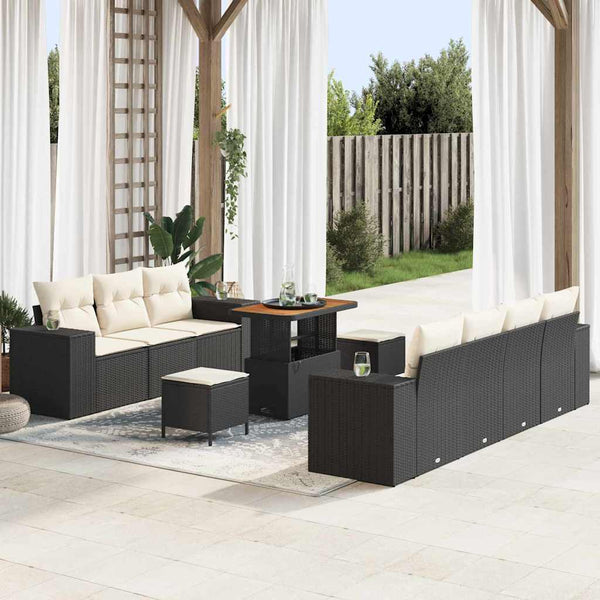 Tuin Sofa Set 10 Pcs Poly Rattan