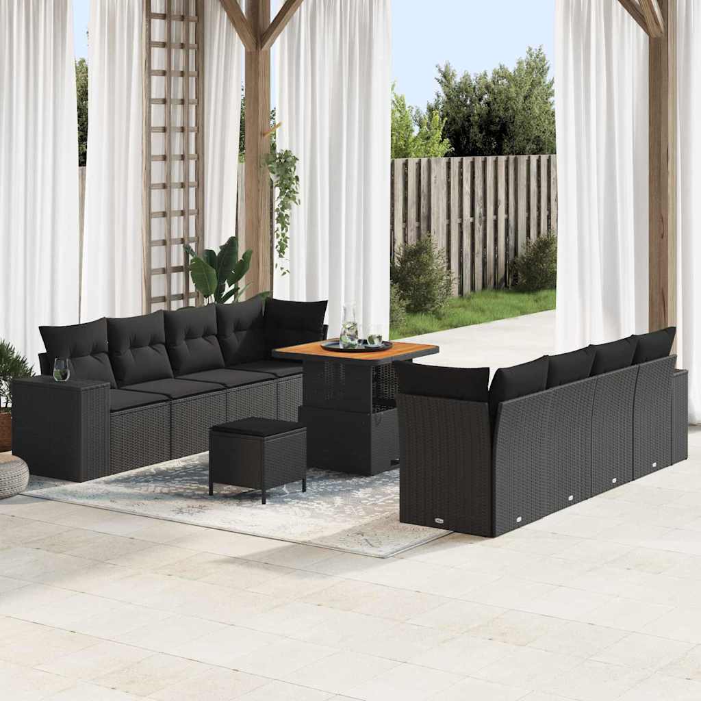 Tuin Sofa Set 11 Pcs Poly Rattan