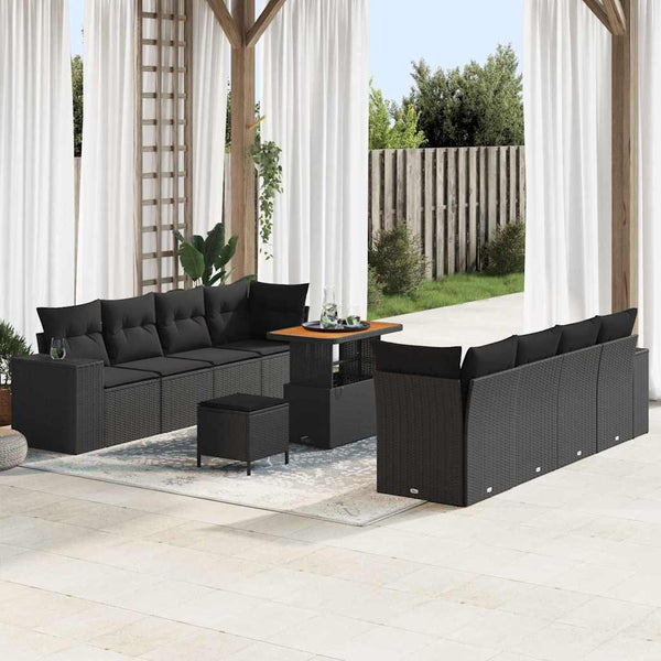 Tuin Sofa Set 11 Pcs Poly Rattan