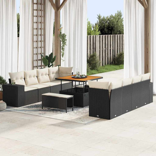 Tuin Sofa Set 11 Pcs Poly Rattan