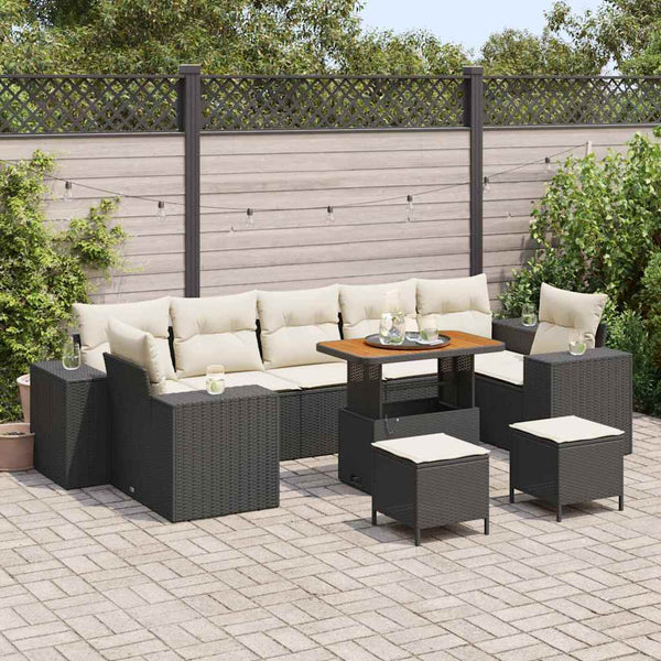 Tuin Sofa Set 10 Pcs Poly Rattan