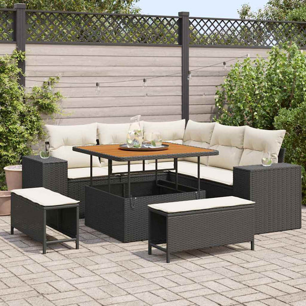 Tuin Sofa Set 8 Pcs Poly Rattan