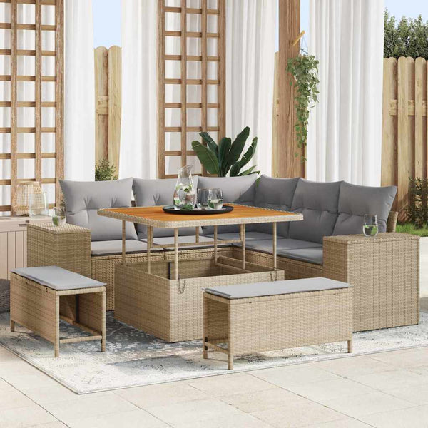Tuin Sofa Set 8 Pcs Poly Rattan