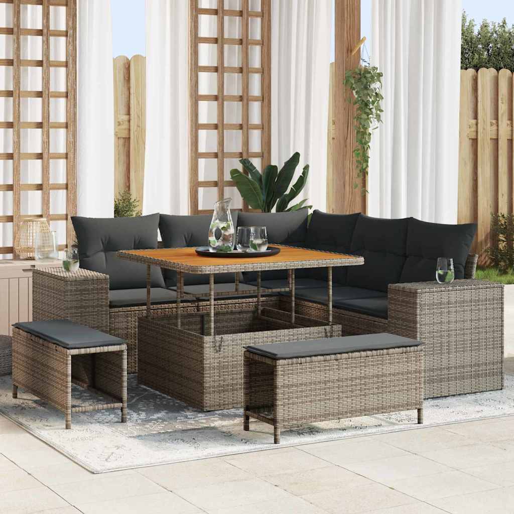 Tuin Sofa Set 8 Pcs Poly Rattan