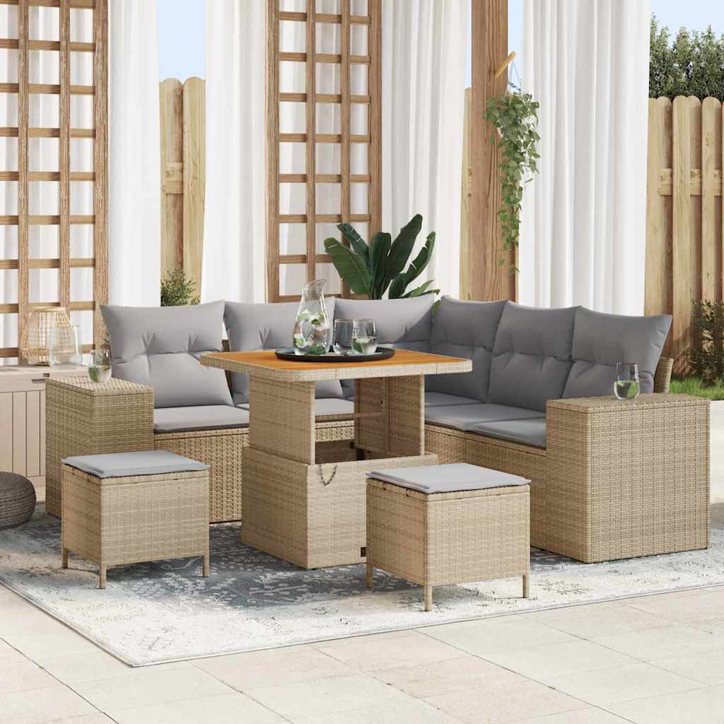 Tuin Sofa Set 8 Pcs Poly Rattan