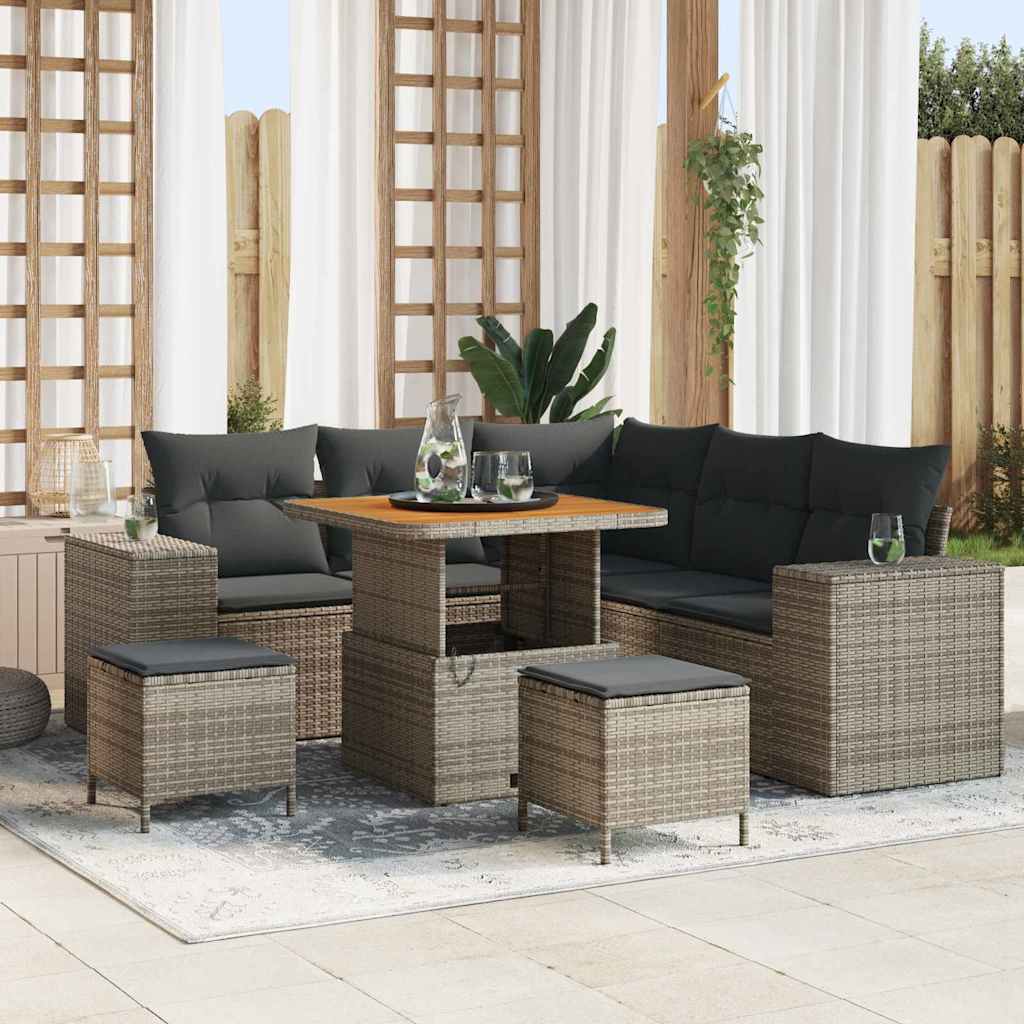 Tuin Sofa Set 8 Pcs Poly Rattan
