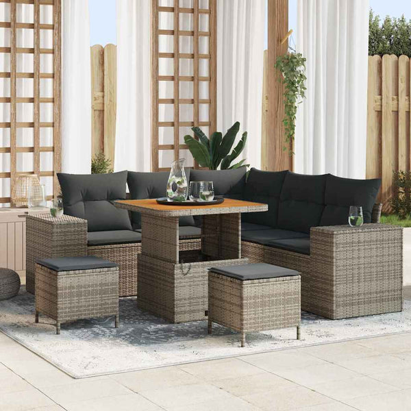 Tuin Sofa Set 8 Pcs Poly Rattan