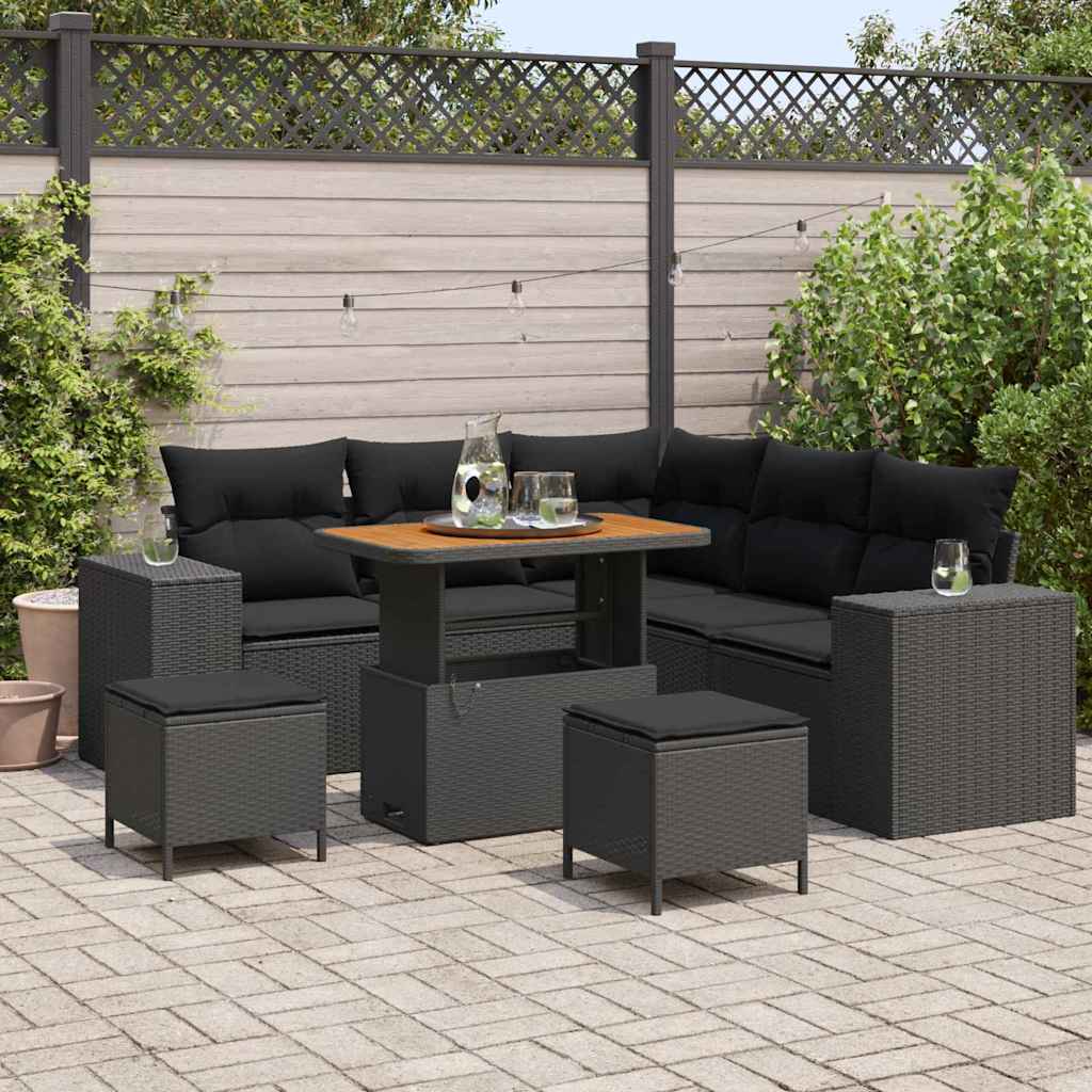 Tuin Sofa Set 8 Pcs Poly Rattan