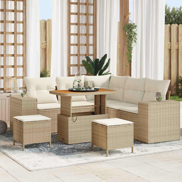 Tuin Sofa Set 8 Pcs Poly Rattan
