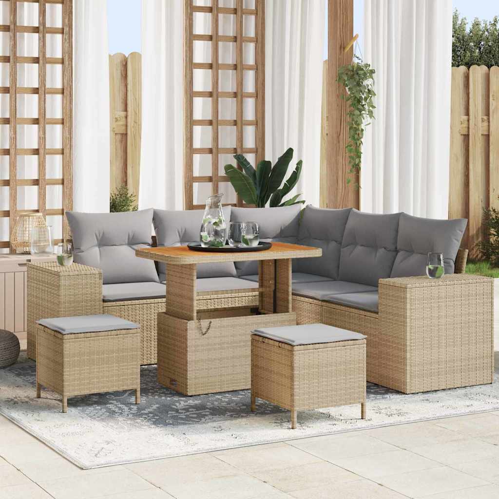 Tuin Sofa Set 8 Pcs Poly Rattan