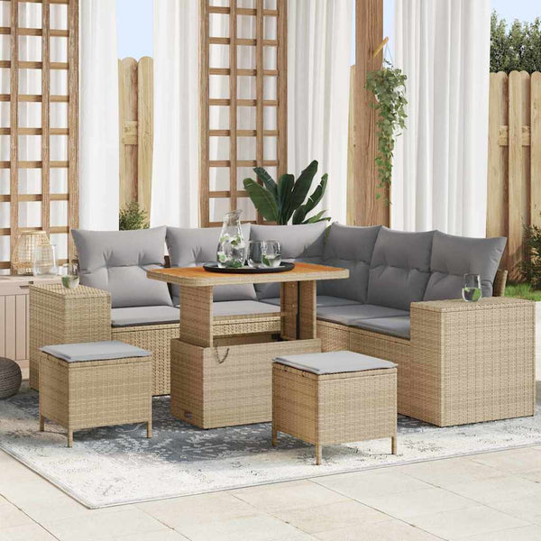 Tuin Sofa Set 8 Pcs Poly Rattan