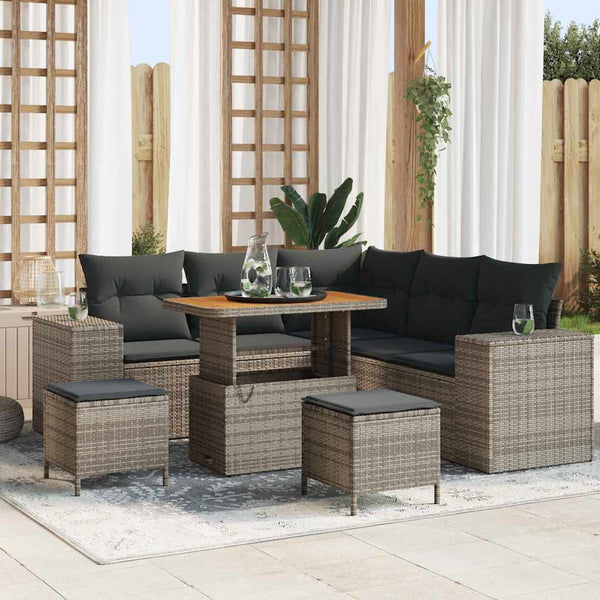 Tuin Sofa Set 8 Pcs Poly Rattan