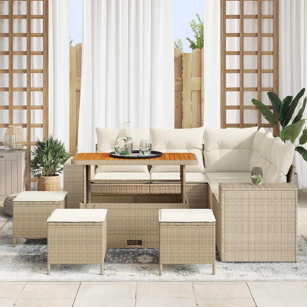 Tuin Sofa Set 8 Pcs Poly Rattan