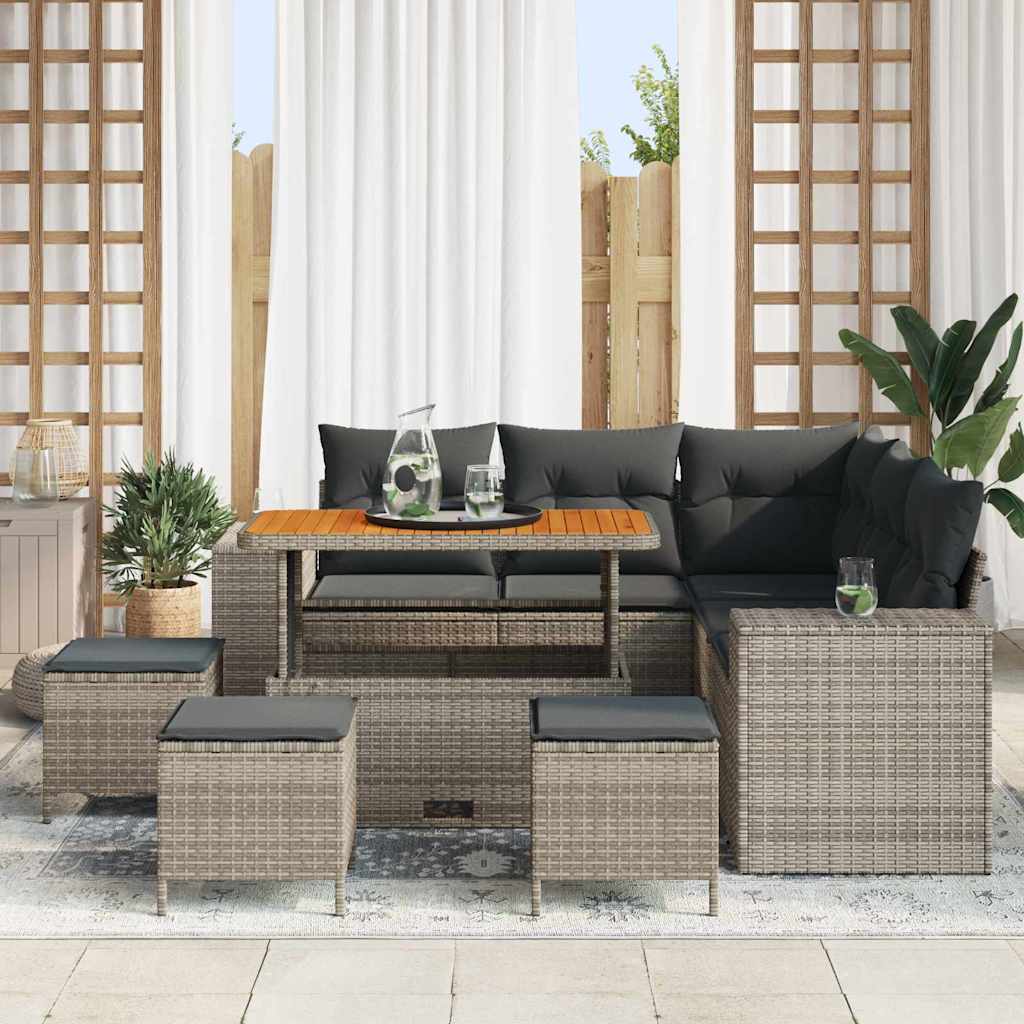 Tuin Sofa Set 8 Pcs Poly Rattan