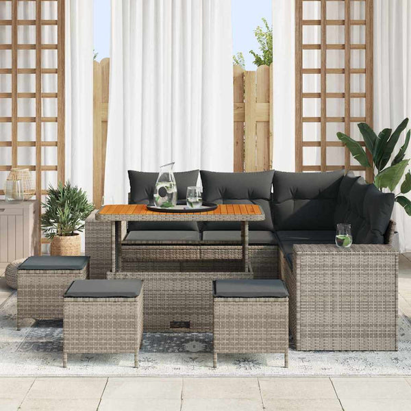 Tuin Sofa Set 8 Pcs Poly Rattan
