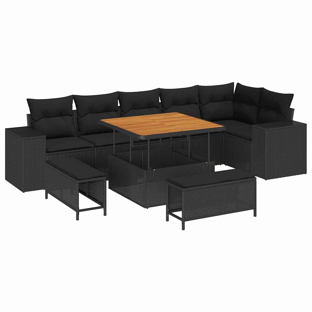 Tuin Sofa Set 9 Pcs Poly Rattan