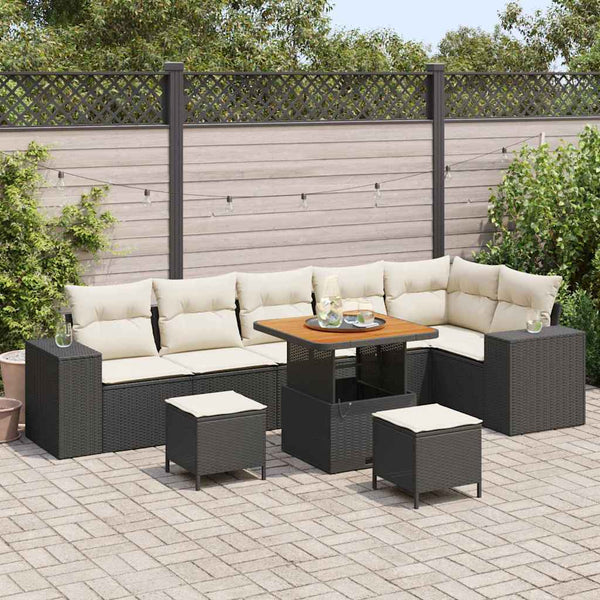 Tuin Sofa Set 9 Pcs Poly Rattan