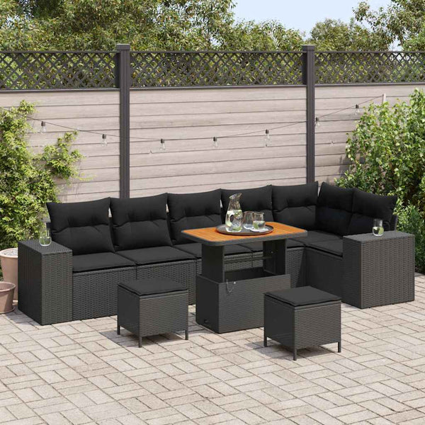 Tuin Sofa Set 9 Pcs Poly Rattan
