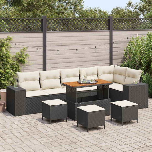 Tuin Sofa Set 9 Pcs Poly Rattan