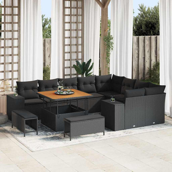 Tuin Sofa Set 12 Pcs Poly Rattan