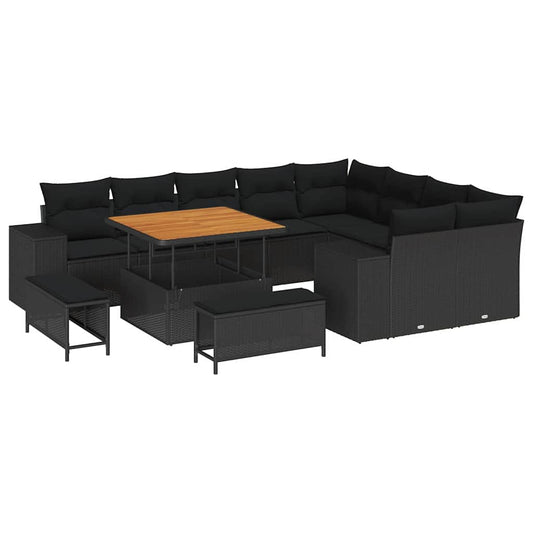 Tuin Sofa Set 12 Pcs Poly Rattan