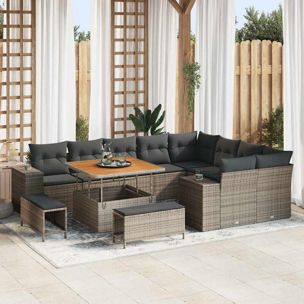 Tuin Sofa Set 12 Pcs Poly Rattan