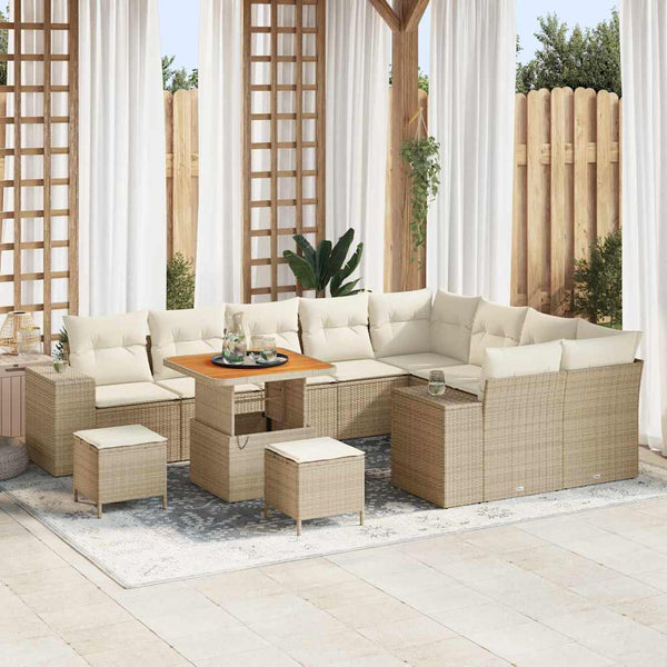Tuin Sofa Set 12 Pcs Poly Rattan