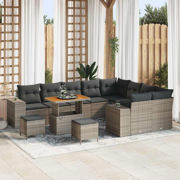Tuin Sofa Set 12 Pcs Poly Rattan