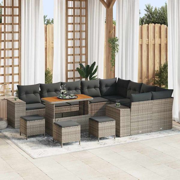 Tuin Sofa Set 12 Pcs Poly Rattan