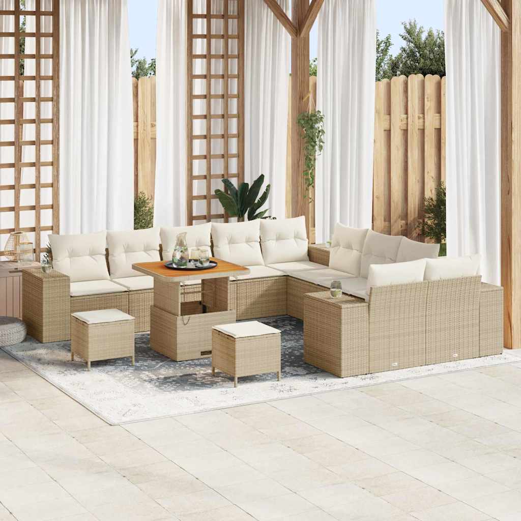 Tuin Sofa Set 13 Pcs Poly Rattan