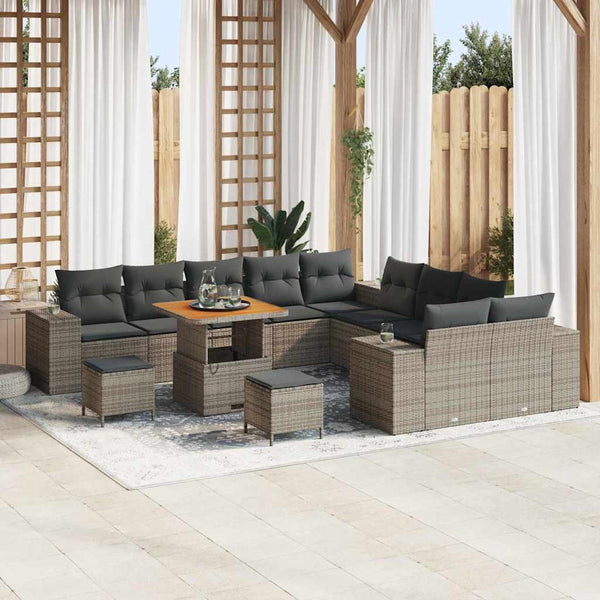 Tuin Sofa Set 13 Pcs Poly Rattan