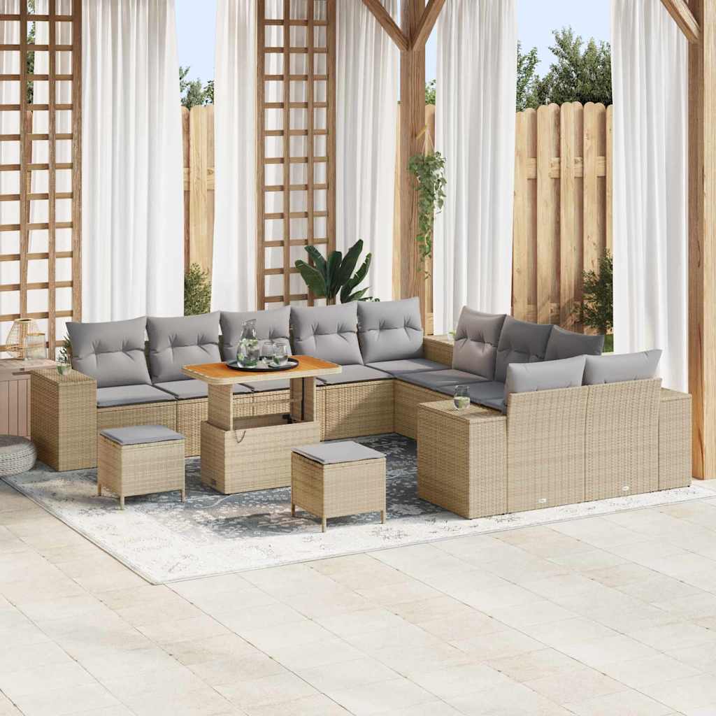 Tuin Sofa Set 13 Pcs Poly Rattan