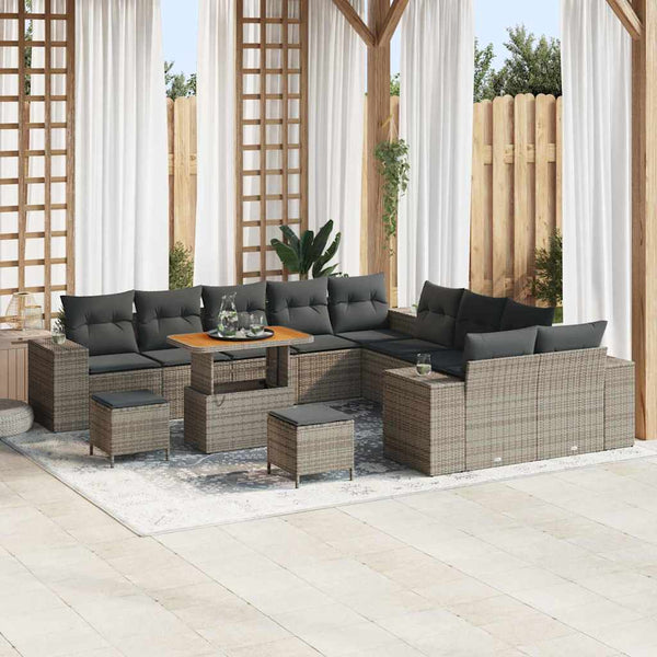 Tuin Sofa Set 13 Pcs Poly Rattan