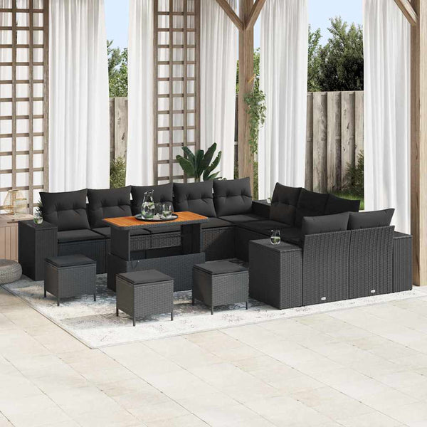 Tuin Sofa Set 13 Pcs Poly Rattan