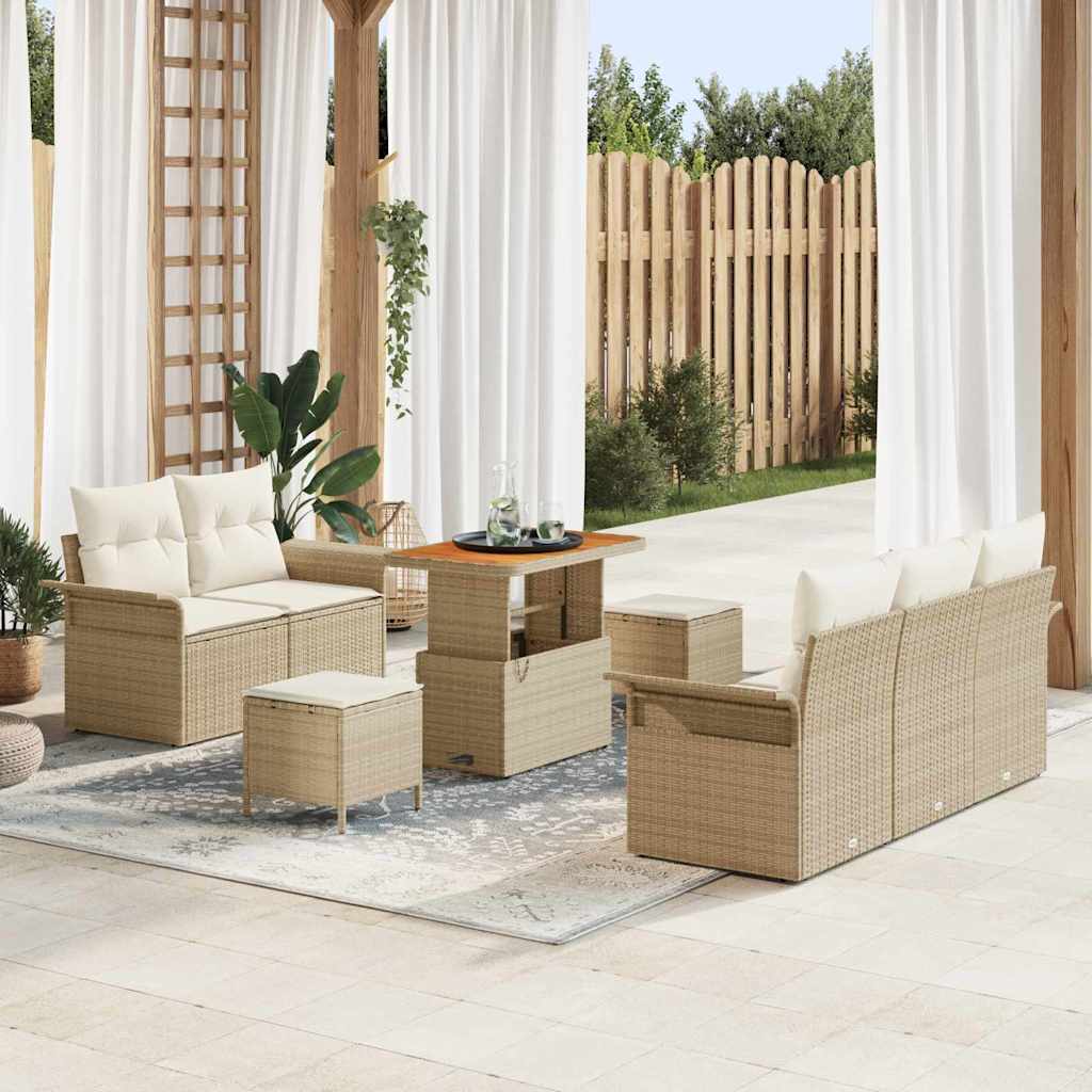 Tuin Sofa Set 8 Pcs Poly Rattan