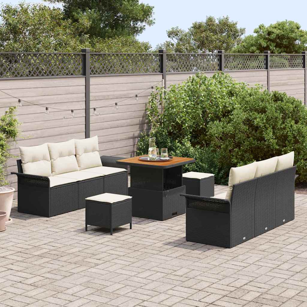 Tuin Sofa Set 9 Pcs Poly Rattan