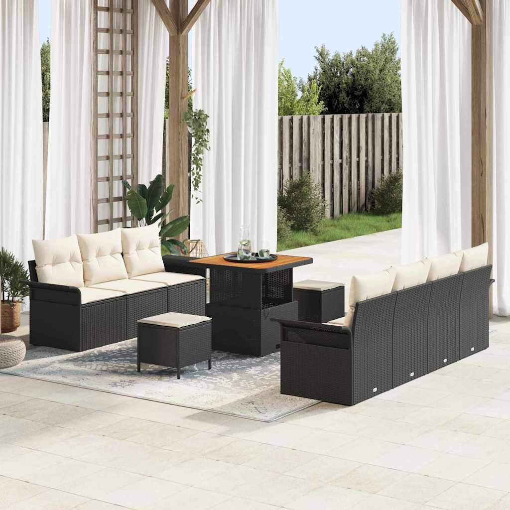 Tuin Sofa Set 10 Pcs Poly Rattan