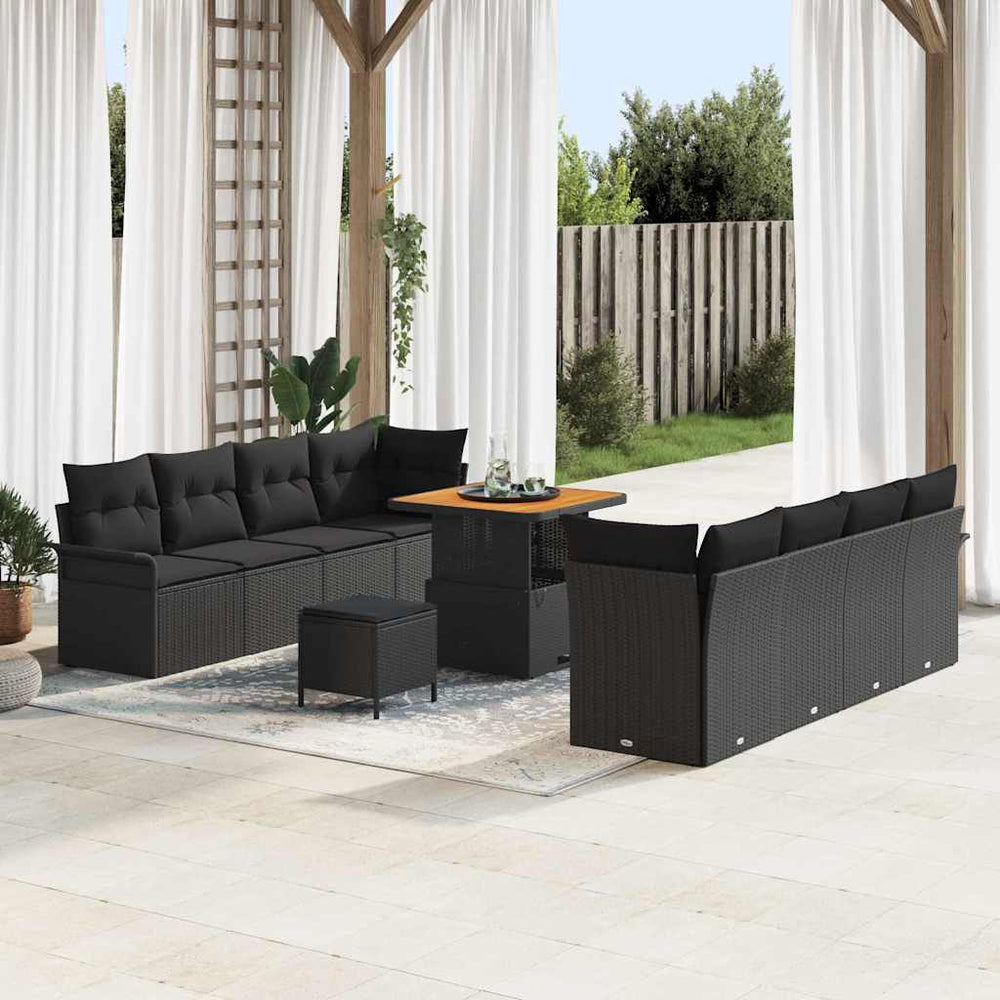 Tuin Sofa Set 11 Pcs Poly Rattan