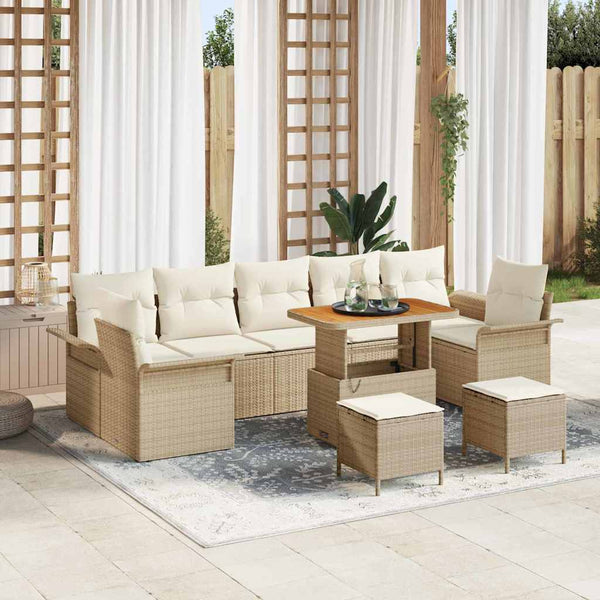 Tuin Sofa Set 10 Pcs Poly Rattan
