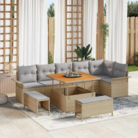 Tuin Sofa Set 9 Pcs Poly Rattan
