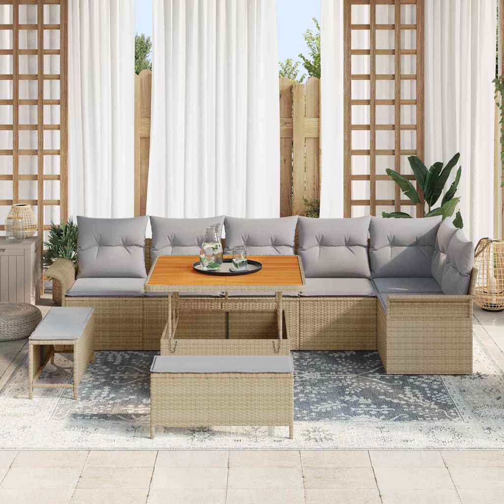 Tuin Sofa Set 9 Pcs Poly Rattan