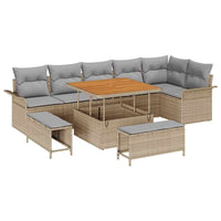 Tuin Sofa Set 9 Pcs Poly Rattan