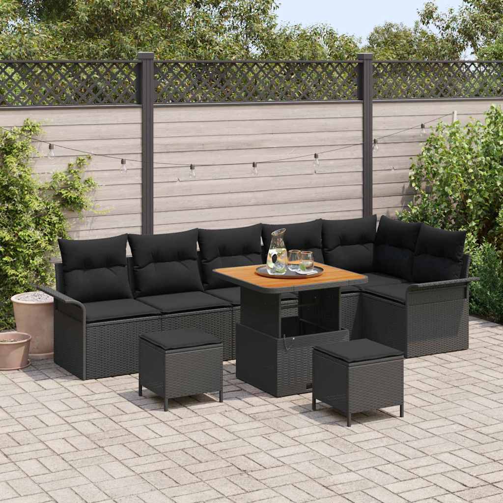 Tuin Sofa Set 9 Pcs Poly Rattan