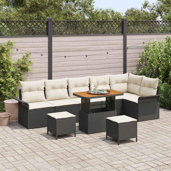 Tuin Sofa Set 9 Pcs Poly Rattan