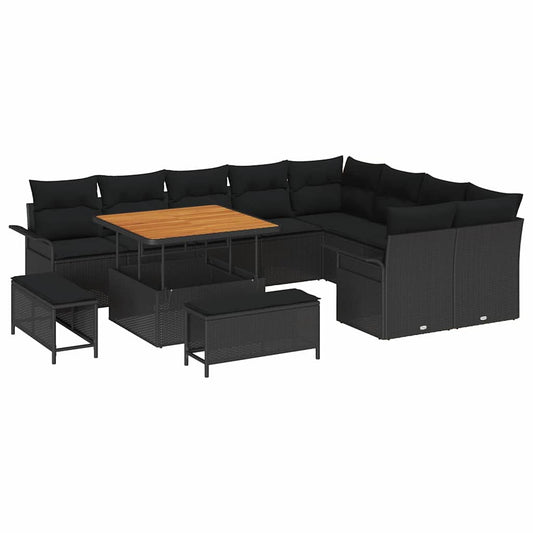 Tuin Sofa Set 12 Pcs Poly Rattan
