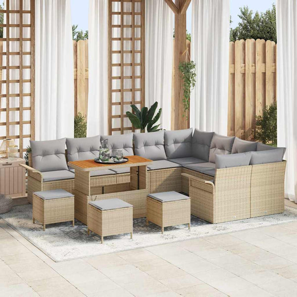 Tuin Sofa Set 12 Pcs Poly Rattan