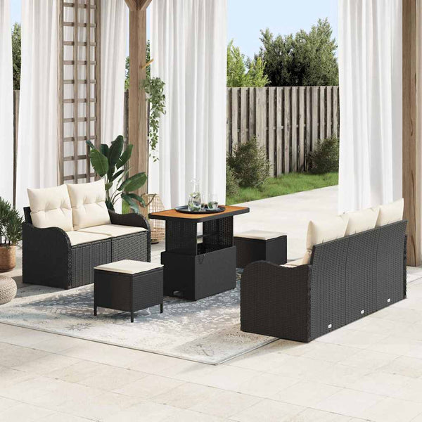 Tuin Sofa Set 8 Pcs Poly Rattan