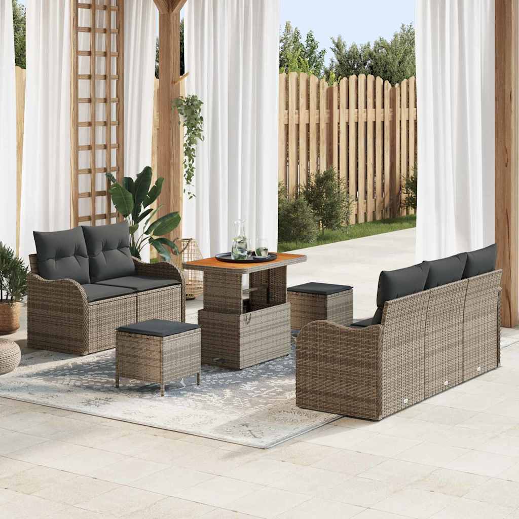 Tuin Sofa Set 8 Pcs Poly Rattan