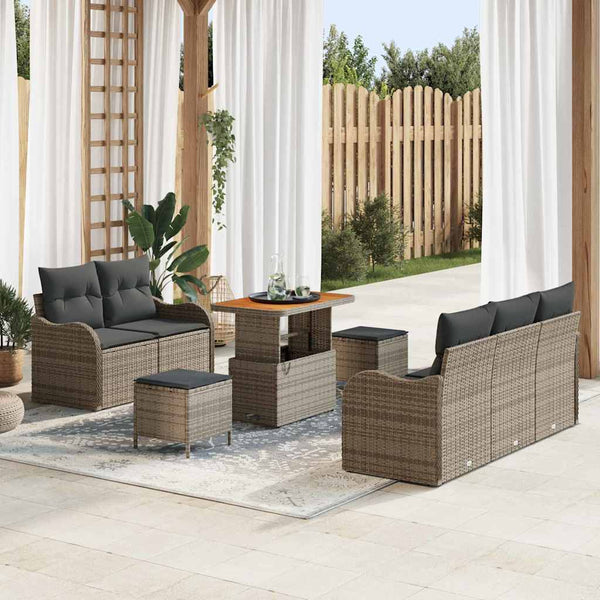 Tuin Sofa Set 8 Pcs Poly Rattan
